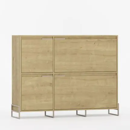 Skoskap med dører og ben