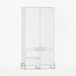 garderobeskab 2 låger 2 skuffer