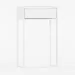 Stilren og moderne konsoll med en enkel skuff.