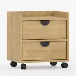 Mobilt kontormøbel med funksjonell oppbevaring og elegant uttrykk.