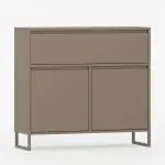 Skjenk med to dører og en skuff.