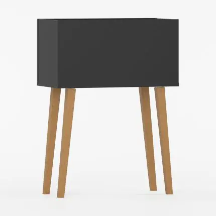 Moderne plantekasse med slanke treben.