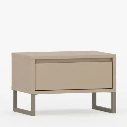 Moderne nattbord med en skuff, med mulighet for tilpasning.