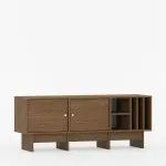 TV-bord med dører og hyller