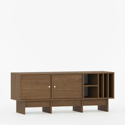 TV-bord med dører og hyller