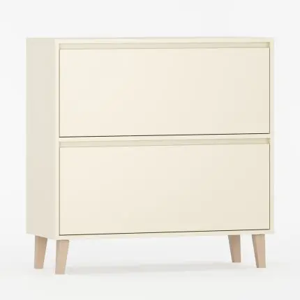 Elegant skoskap med to romslige dører.