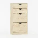 Design skoskap med dører.