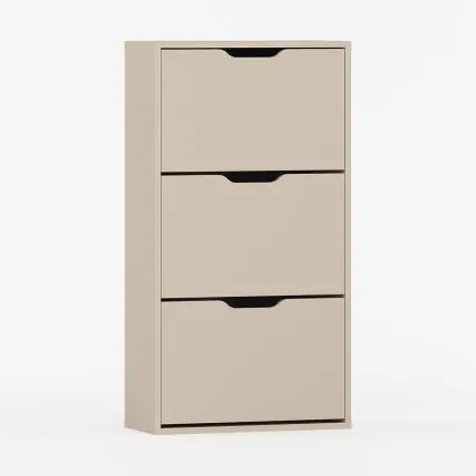 skoskab med klaplåger