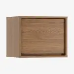 Kompakt og stilrent veggskap med en enkel dør