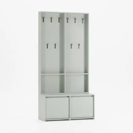 Moderne entremøbel med sitteplass og skoskap-RAGNAR-RA02-17