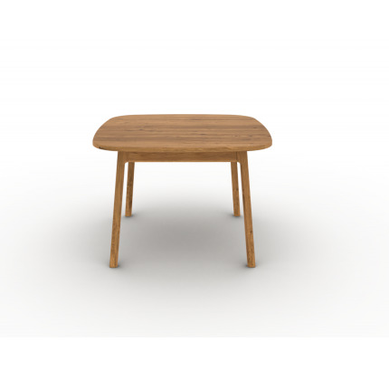 Spisebord Twig – firkantet spisebord i massivt tre med avrundede hjørner og slanke ben.