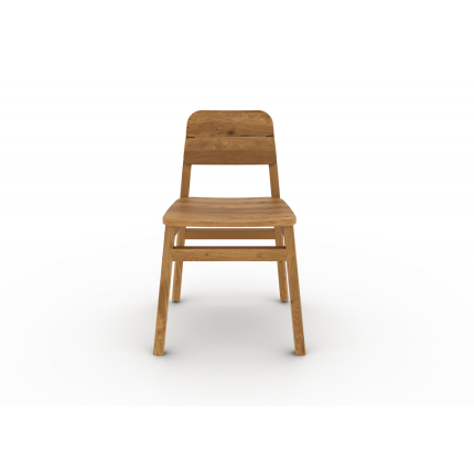 Stol Twig – spisebordstol i massivt tre med formet sete, buet rygg og slanke ben.