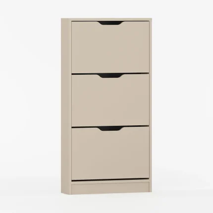 skoskab med klaplåger