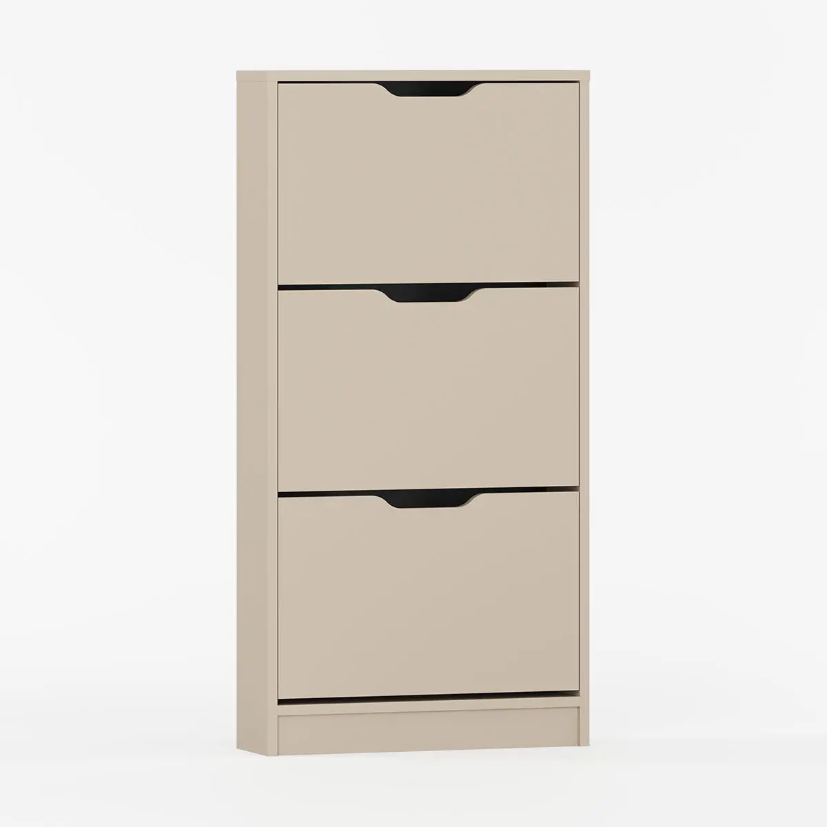 skoskab med klaplåger