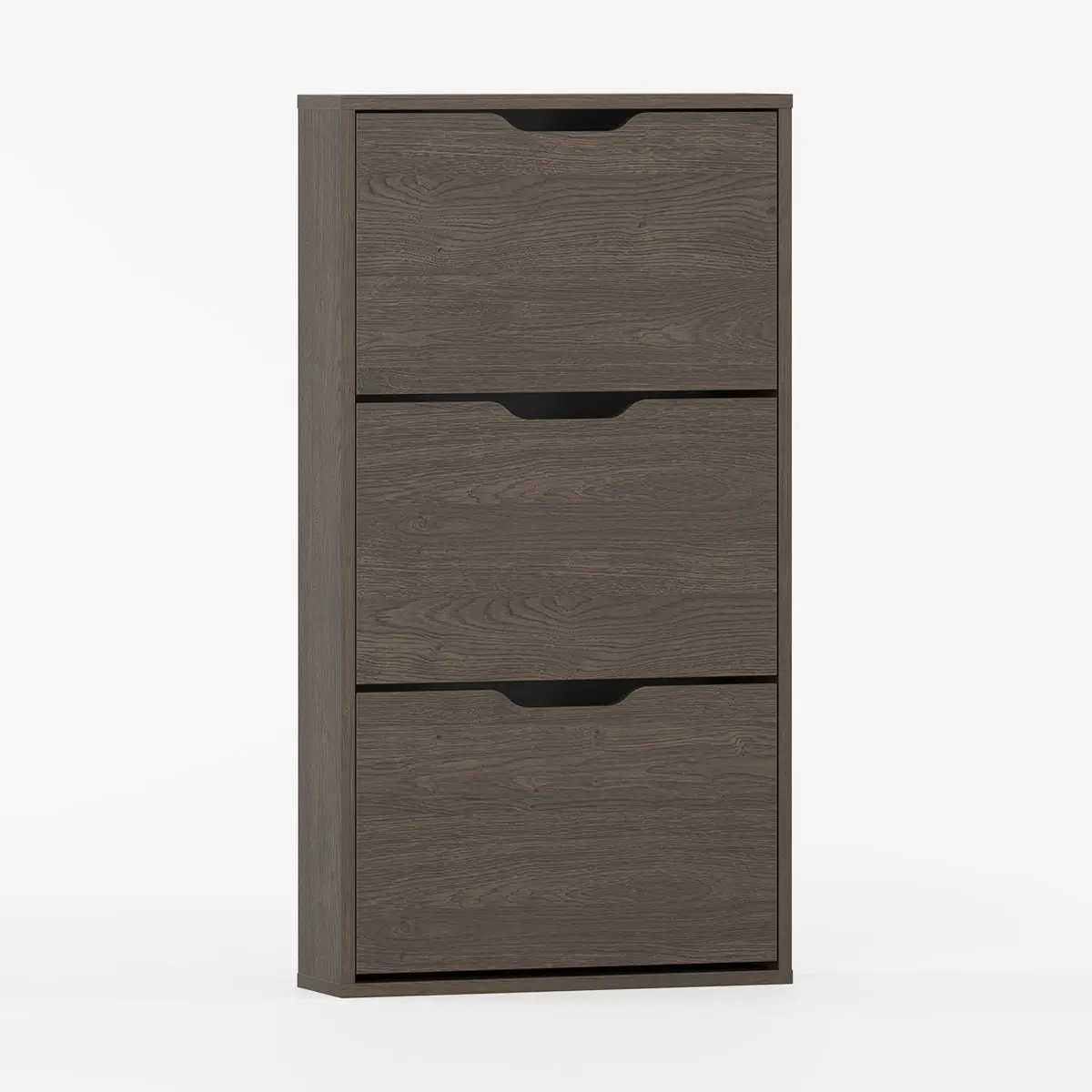 skræddersyet skoskab med 3 klaplåger