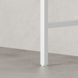 White steel 75 cm