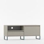 Skreddersydd TV-benk med metallben