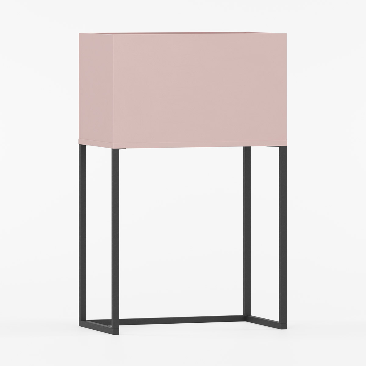 Plantekasse på høye ben.