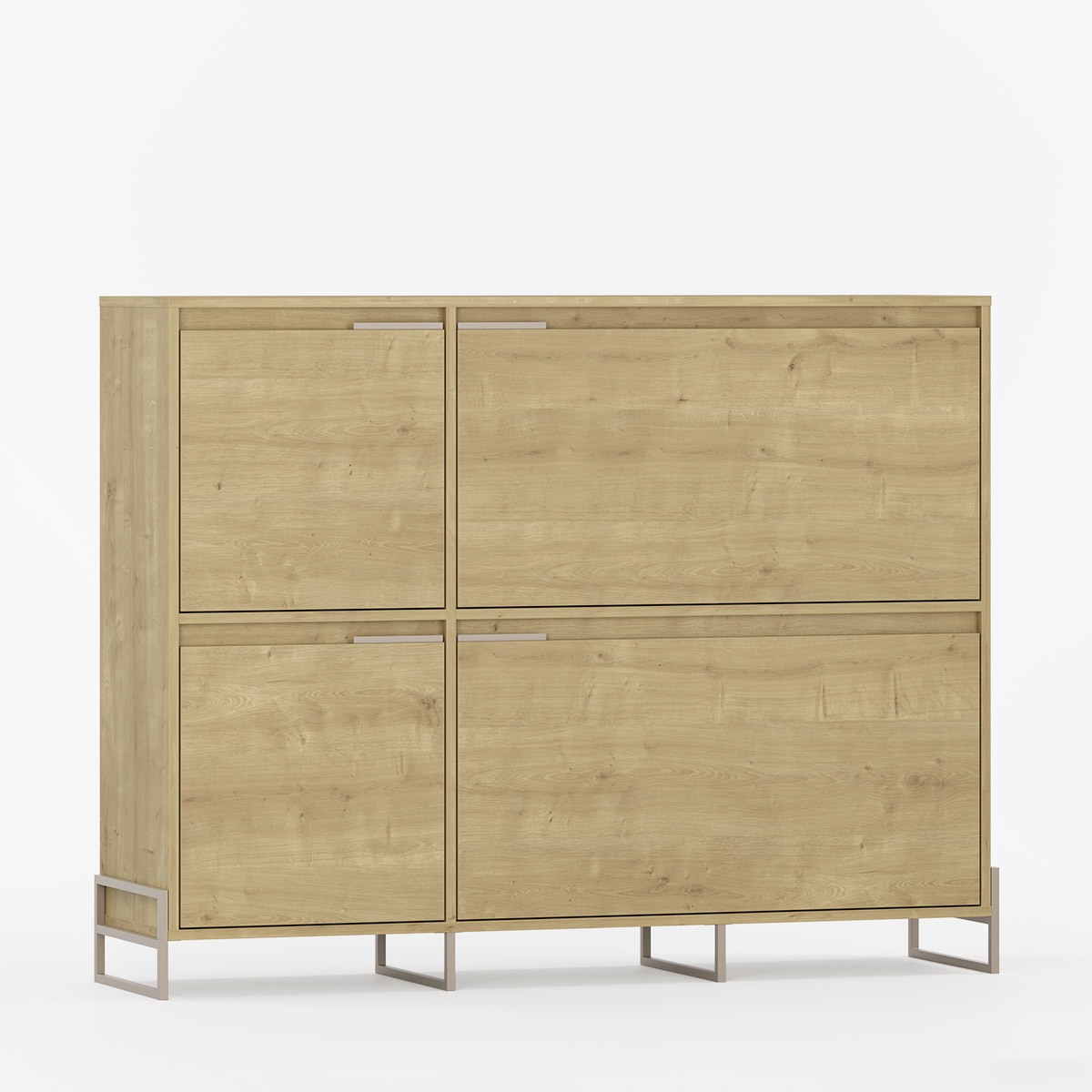 Skoskap med dører og ben