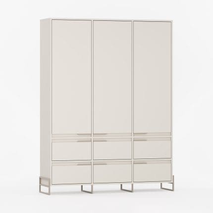 Garderobeskap 3 dører 6 skuffer