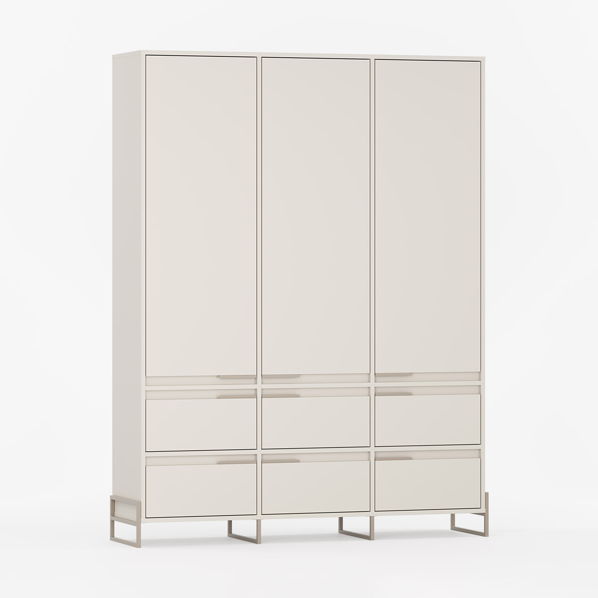 Garderobeskap 3 dører 6 skuffer