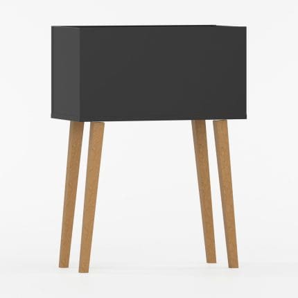 Moderne plantekasse med slanke treben.
