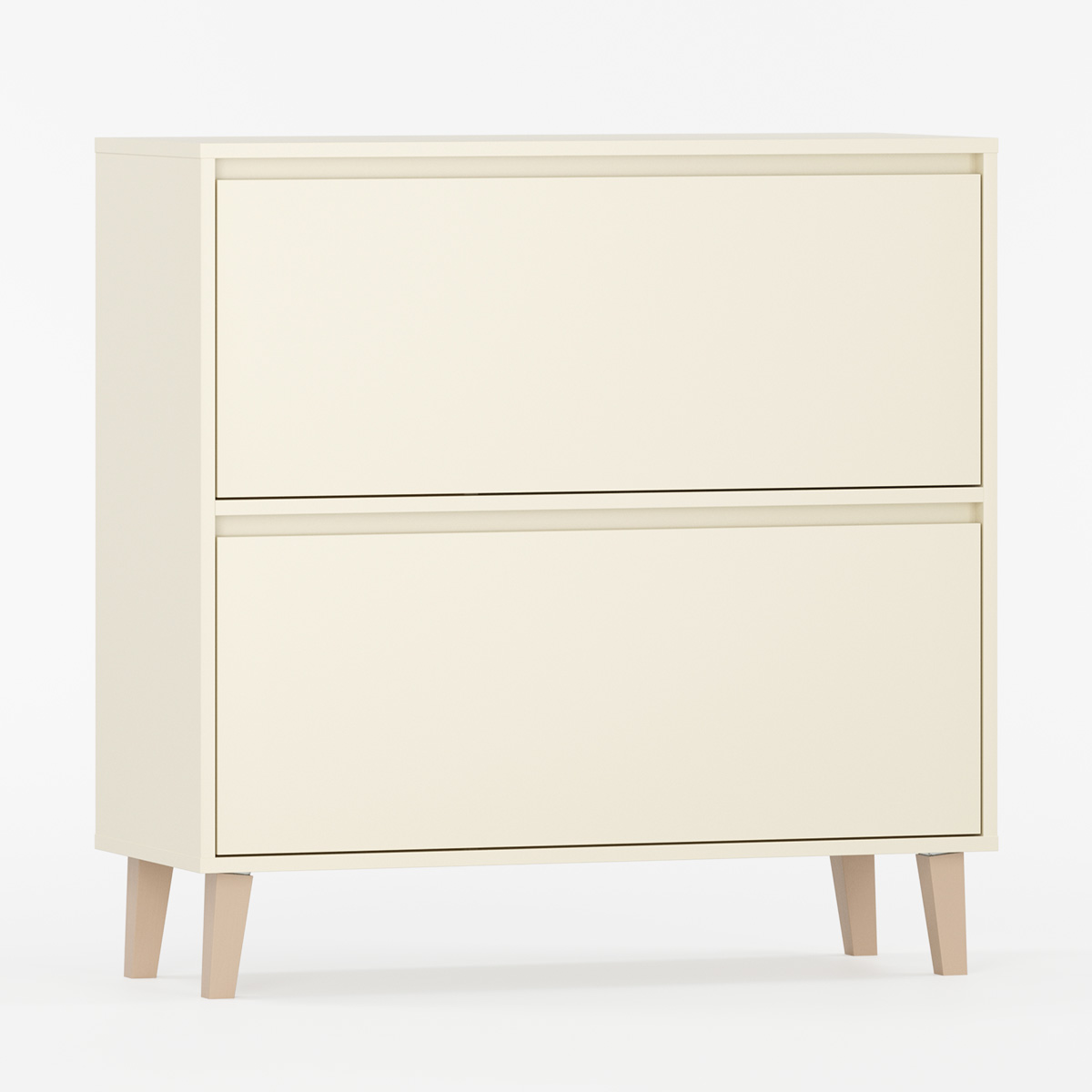 Elegant skoskap med to romslige dører.