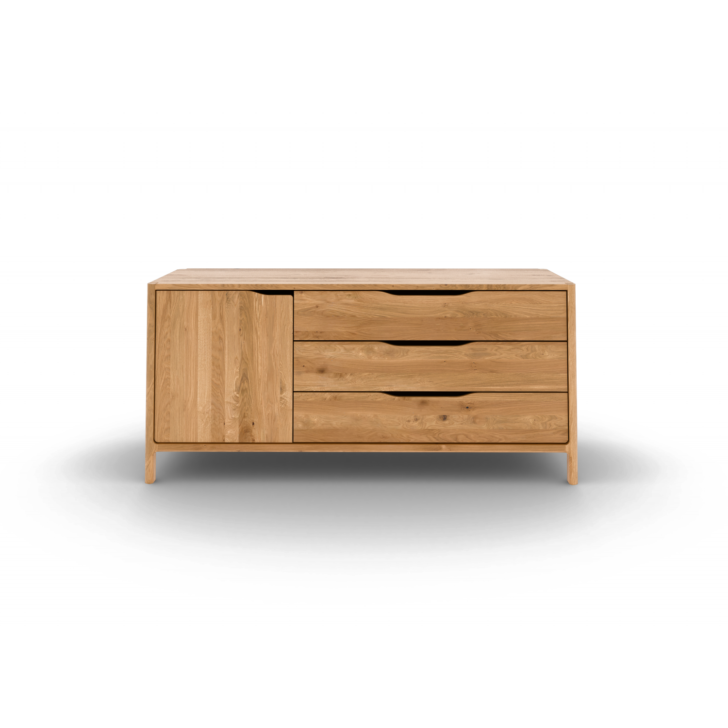 Skjenk TWIG – med dør og skuffer, massivt oljet tre