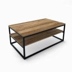 Sofabord NEWTOWN med hylle – funksjonelt og lett design med plass til oppbevaring